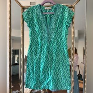 Bella Tu Embellished Green Tunic